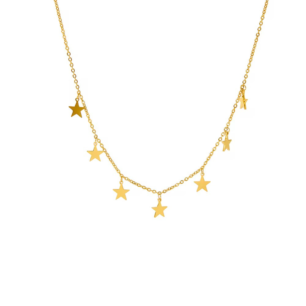 Stellar Gold Charm Necklace