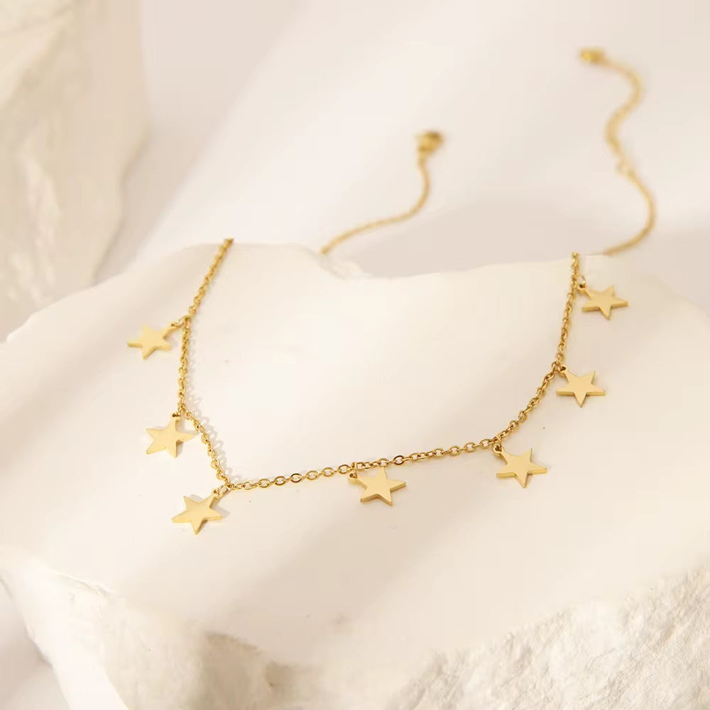 Stellar Gold Charm Necklace