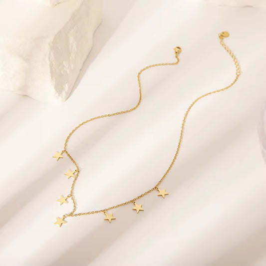 Stellar Gold Charm Necklace